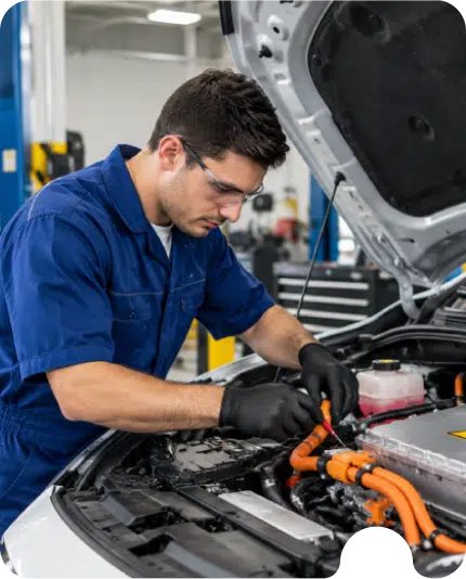 Hybrid and electric vehicle servicing